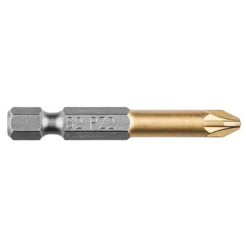 Set de 10 biti graphite, model pz2, 50 mm, prindere 1/4', set capat surubelnita, bit surubelnita, capete surubelnita,