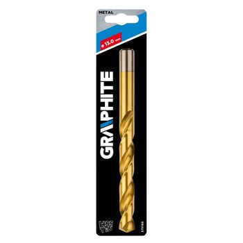 Burghiu hss tin pentru metal graphite, 13 mm, burghiu metal, burghiu otel, burghiu placi metalice, burghiu gaurire me