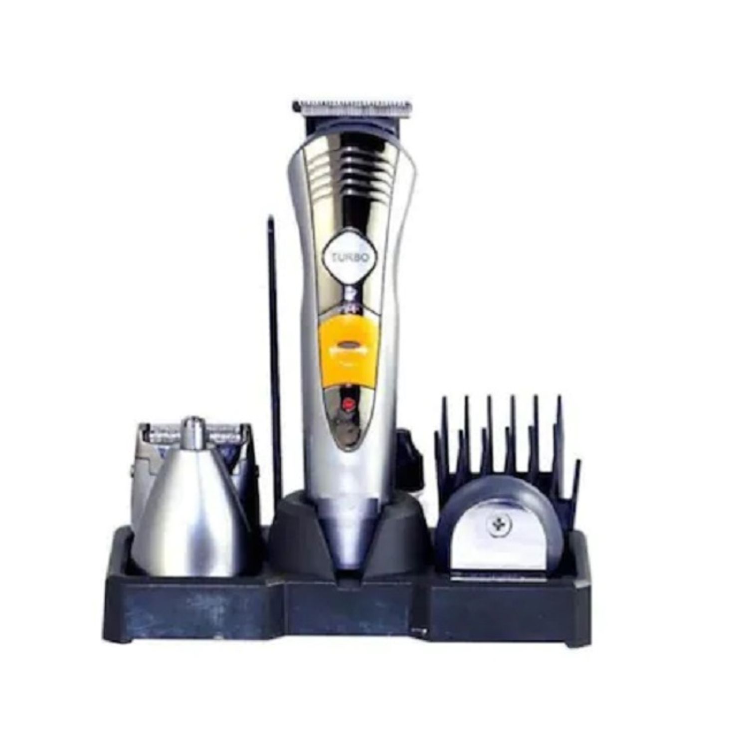 Masina De Tuns 7 In 1, Acumulator Lithium All In One, Functie Turbo, Putere 3w, Maner Anti Alunecare, Culoare Argintiu fotografia produsului View 3 L