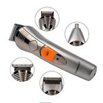 Masina De Tuns 7 In 1, Acumulator Lithium All In One, Functie Turbo, Putere 3w, Maner Anti Alunecare, Culoare Argintiu fotografia produsului