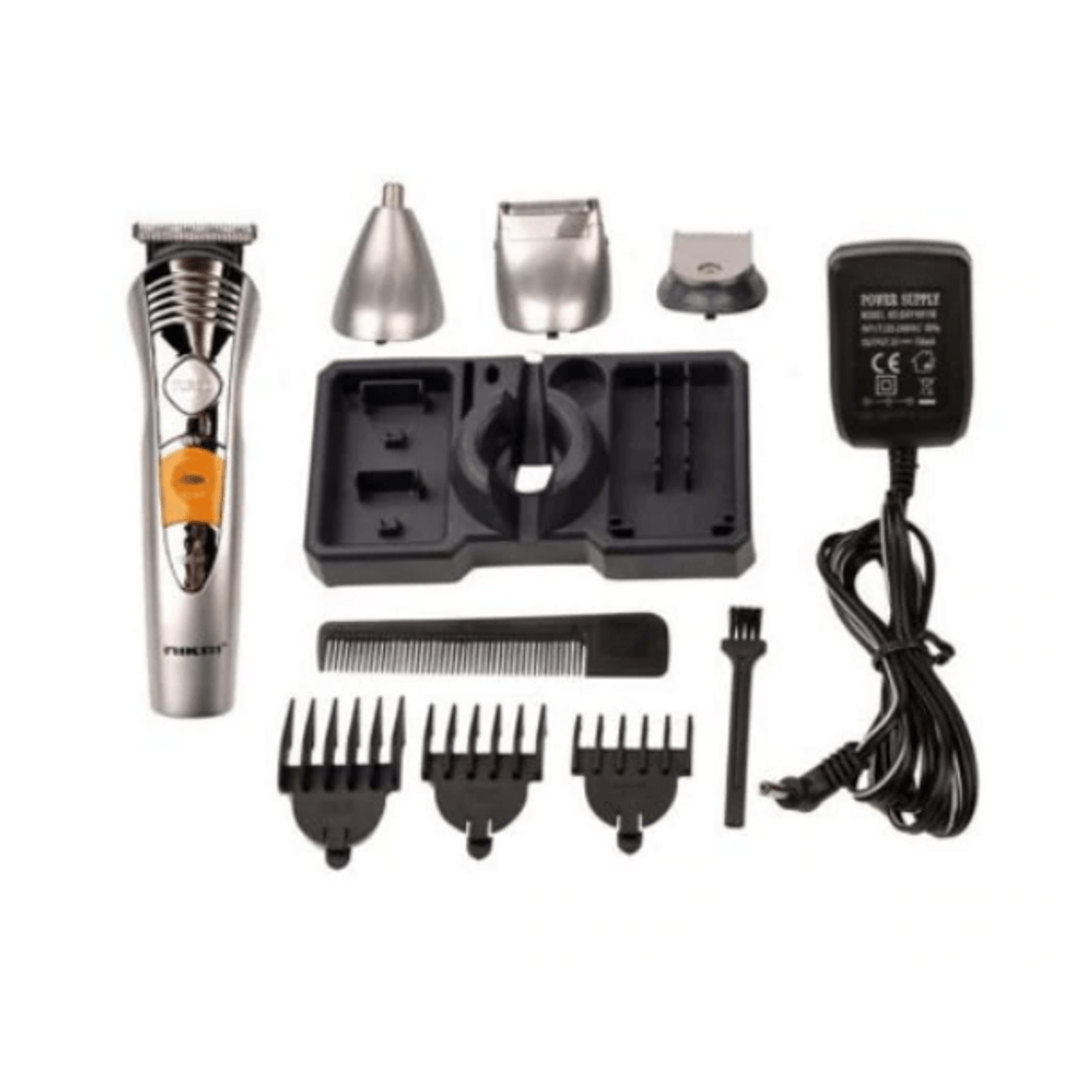 Masina De Tuns 7 In 1, Acumulator Lithium All In One, Functie Turbo, Putere 3w, Maner Anti Alunecare, Culoare Argintiu fotografia produsului View 2 L