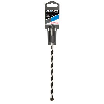 Burghiu pentru beton graphite, 10x250 mm, varf fluture, burghiu beton, burghiu de beton, burghiu cu varf fluture, bur