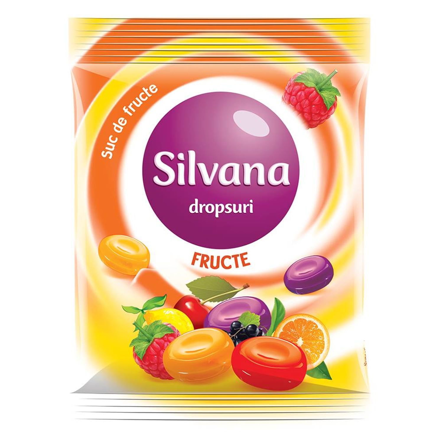 Dropsuri Silvana cu Aroma de Fructe, 75 g fotografia produsului