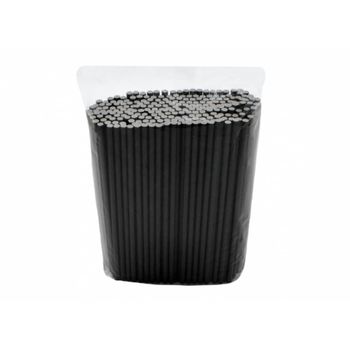 Set 250 paie biodegradabile drepte din hartie, negre, paie din hartie, paie hartie biodegradabile, paie drepte, paie 