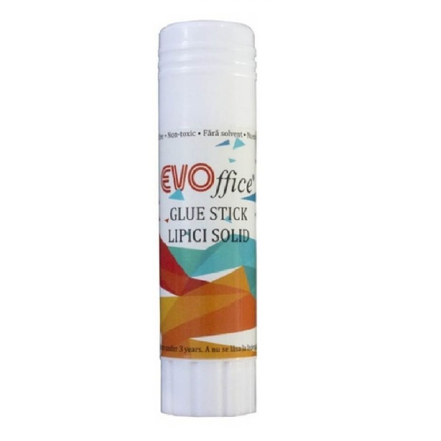 Lipici Stick Solid EVOffice, 21 g - Adeziv Scolar pentru Hartie fotografia produsului