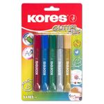 Set Lipici Lichid Glitter Kores, 5 Culori fotografia produsului