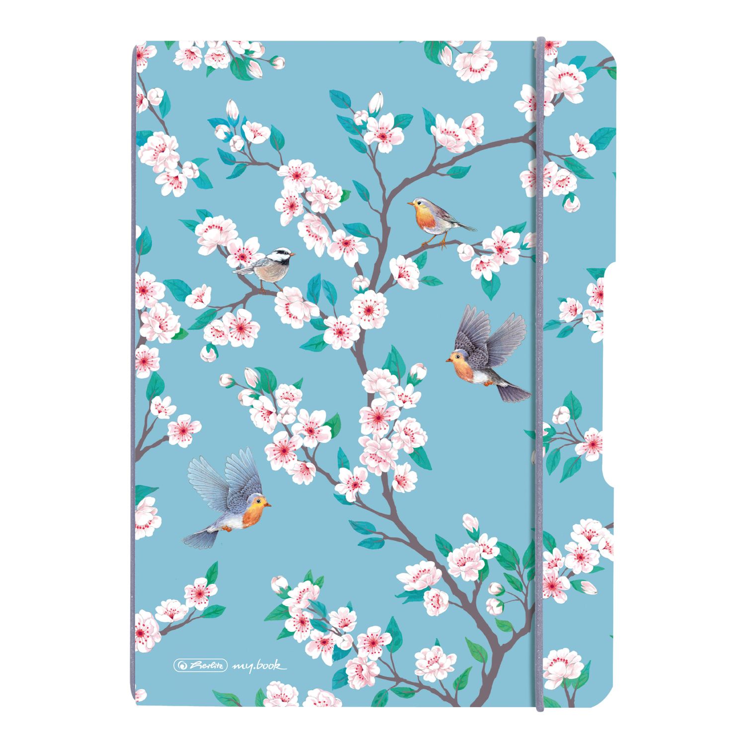 Caiet My.book Flex A5 40f 80gr Patratele, Coperta Lady Like Birds fotografia produsului
