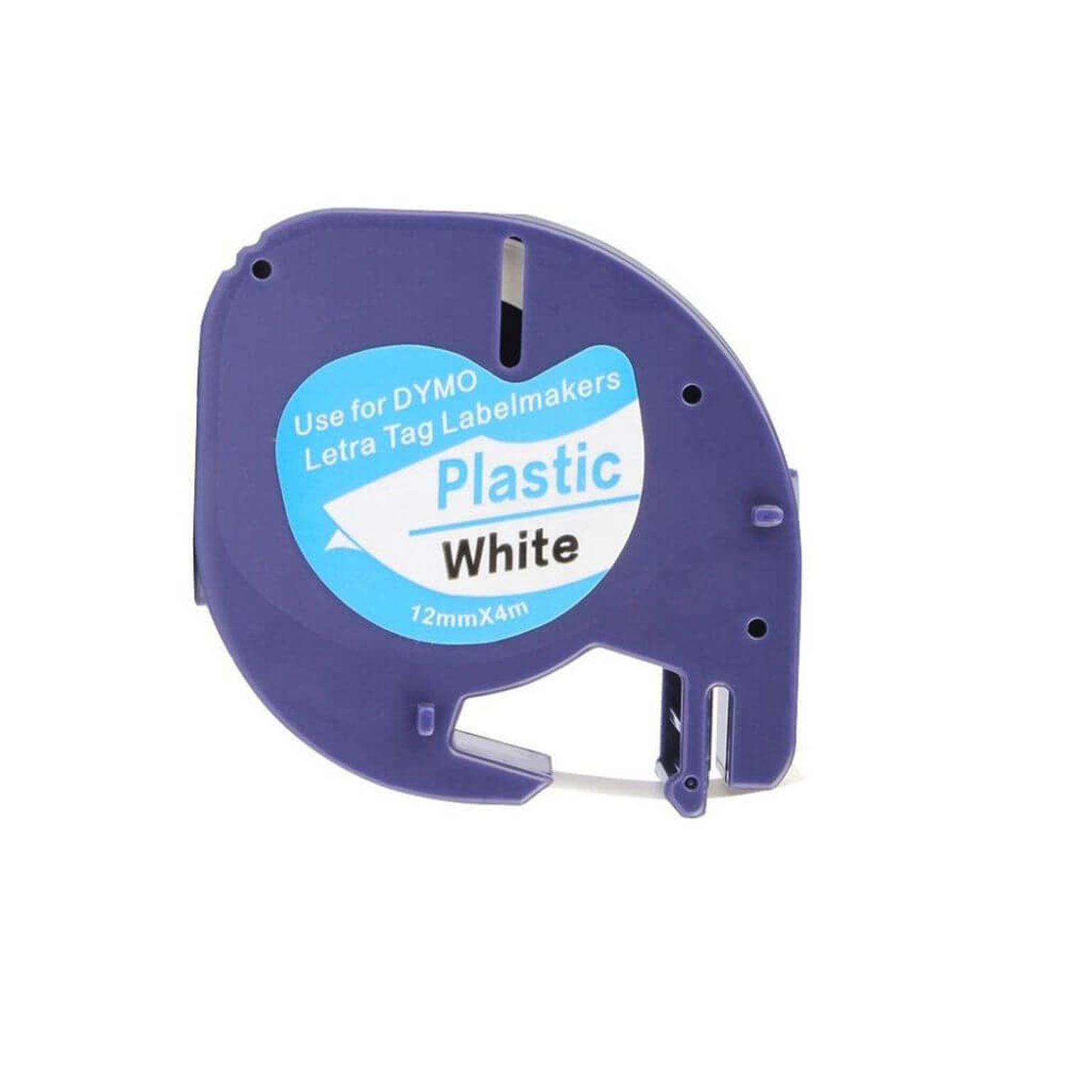 Banda Continua Etichete i-Aicon Compatibila Dymo Letratag DY91201, Alba fotografia produsului