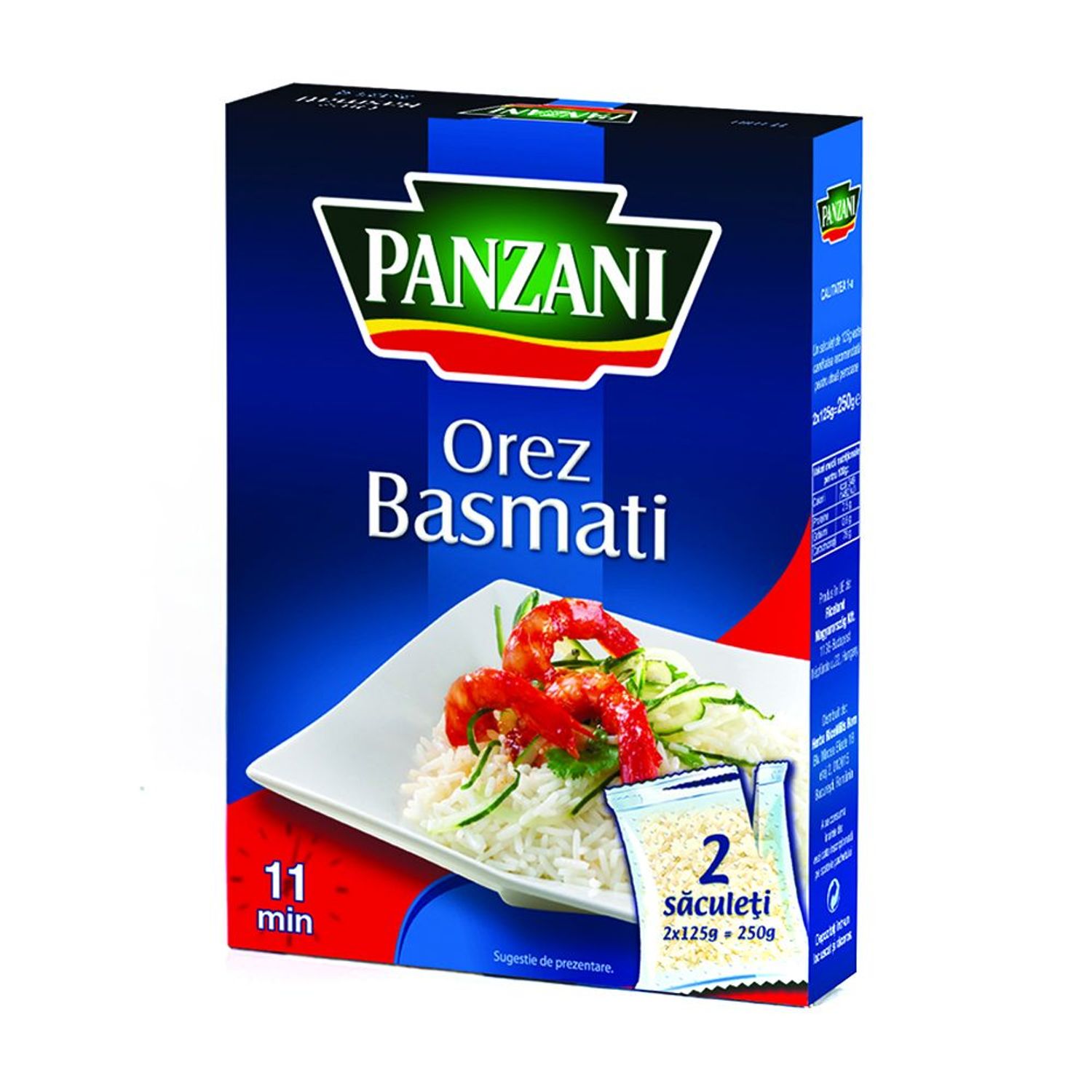 Orez Basmati Panzani, 250 g fotografia produsului