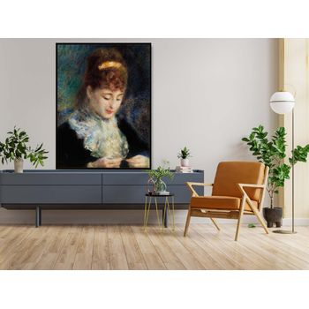 Tablou canvas, intaglio, color, clasic, woman crocheting de pierre renoir, print pe panza premium, pentru hol rnr19-3