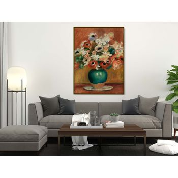 Tablou canvas, intaglio, color, clasic, flori, flowers de pierre renoir, print pe panza premium, pentru living rnr21-1