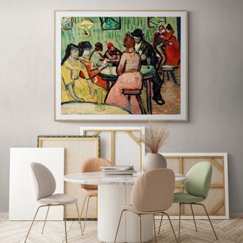 Tablou canvas, intaglio, color, clasic, the brothel de van gogh, print pe panza premium, pentru bucatarie vng49-2