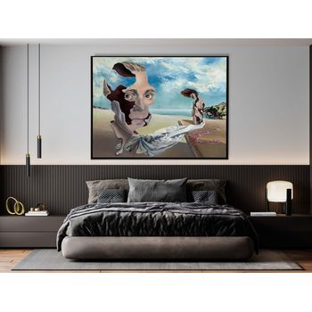 Tablou canvas, intaglio, color, suprarealism, print pe panza premium, pentru living sdl10-2
