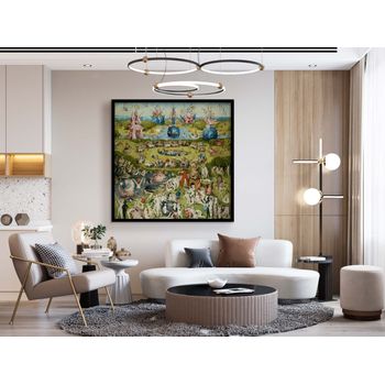 Tablou canvas, intaglio, color, clasic, the garden de earthly delights, print pe panza premium, pentru living edl01-1