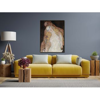 Tablou canvas, multicolor, intaglio, modern, adam and eve, de gustav klimt, print pe panza premium, pentru living
