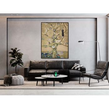 Tablou canvas, multicolor, intaglio, modern, part 4 of the tree of life, de gustav klimt, print pe panza premium, pentru living