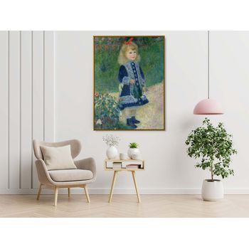 Tablou canvas, intaglio, color, clasic, a girl with a watering can de pierre renoir, print pe panza premium, pentru living