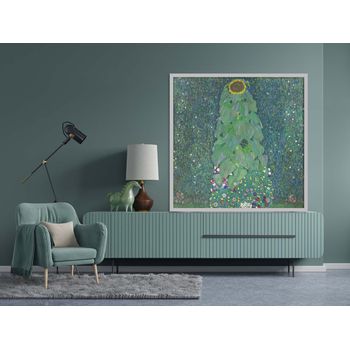 Tablou canvas, intaglio, multicolor, modern, sunflower de gustav klimt, floarea soarelui, print pe panza premium, pentru living