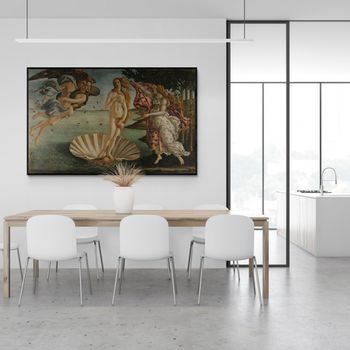 Tablou canvas, intaglio, color, clasic, the birth of venus de sandro botticelli, print pe panza premium, pentru bucatarie