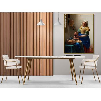 Tablou canvas, intaglio, color, clasic, portret, the milkmaid de johannes vermeer, print pe panza premium, pentru bucatarie