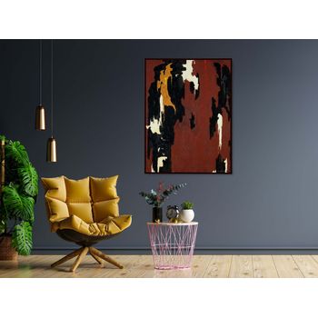 Tablou canvas, intaglio, abstract, print pe panza premium, color, in tonuri rosu visiniu, pentru living, dormitor, hol, birou csabs03-2