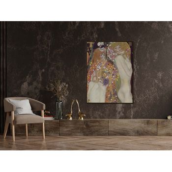 Tablou canvas, multicolor, intaglio, modern, watersnakes ii, de gustav klimt, print pe panza premium, pentru hol klmt31c1-1