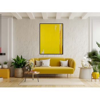 Tablou canvas, intaglio, abstract, print pe panza premium, color, pe fundal galben, pentru living, dormitor, birou, hol csabs13-1