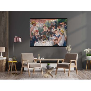 Tablou canvas, intaglio, color, clasic, luncheon of the boating party de pierre renoir, print pe panza premium, pentru living rnr05-3