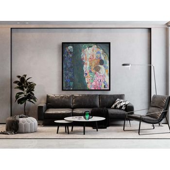 Tablou canvas, intaglio, multicolor, modern, death and life, de gustav klimt, print pe panza premium, pentru living klmt27c1-1