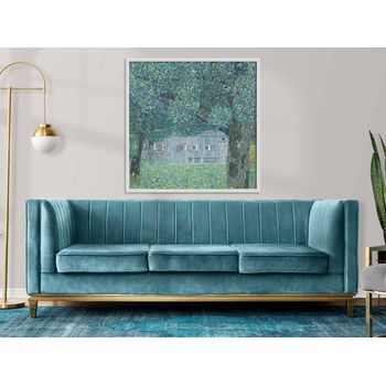 Tablou canvas, intaglio, multicolor, modern, farmhouse in buchberg de gustav klimt, print pe panza premium, pentru living klmt08c1-2
