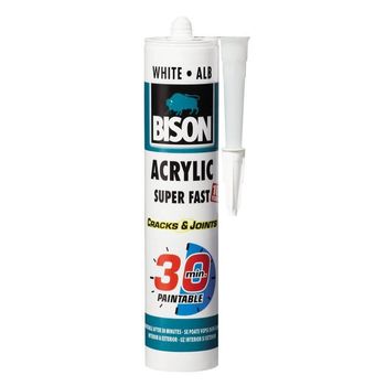Mastic etanseizant ultra rapid bison acrylic super fast, 300 ml
