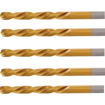 Burghiu pentru metal graphite, 49x2 mm, hss tin, 5 buc/set, burghiu graphite, burghiu tip hss tin, scule electrice, u