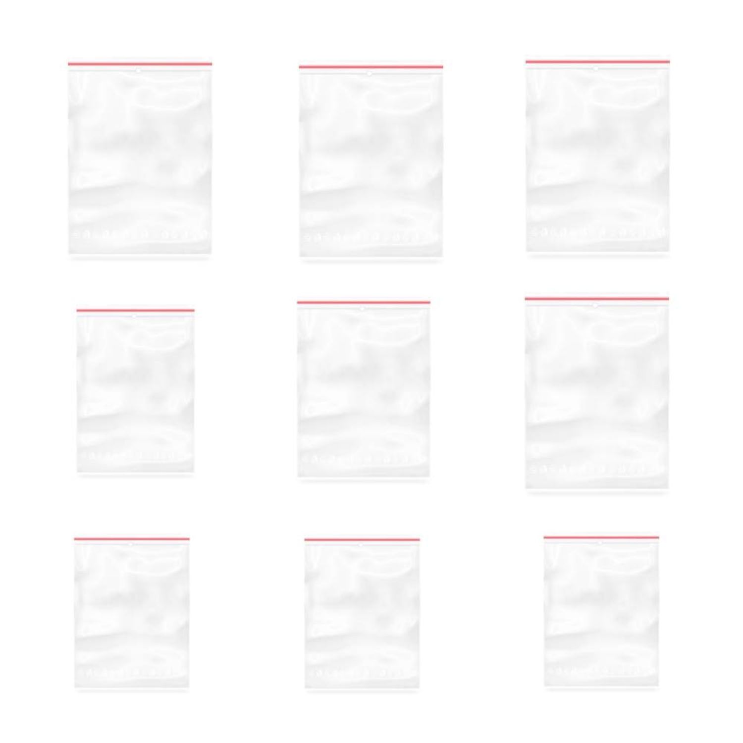 Set 100 Pungi cu Fermoar Ziplock, 80x120 mm fotografia produsului