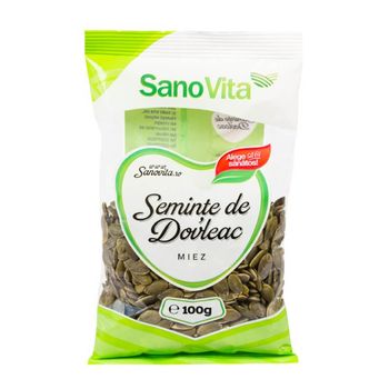 Seminte de Dovleac Sano Vita 100g, Seminte Dovleac elefant.ro Alimentare & Superfoods