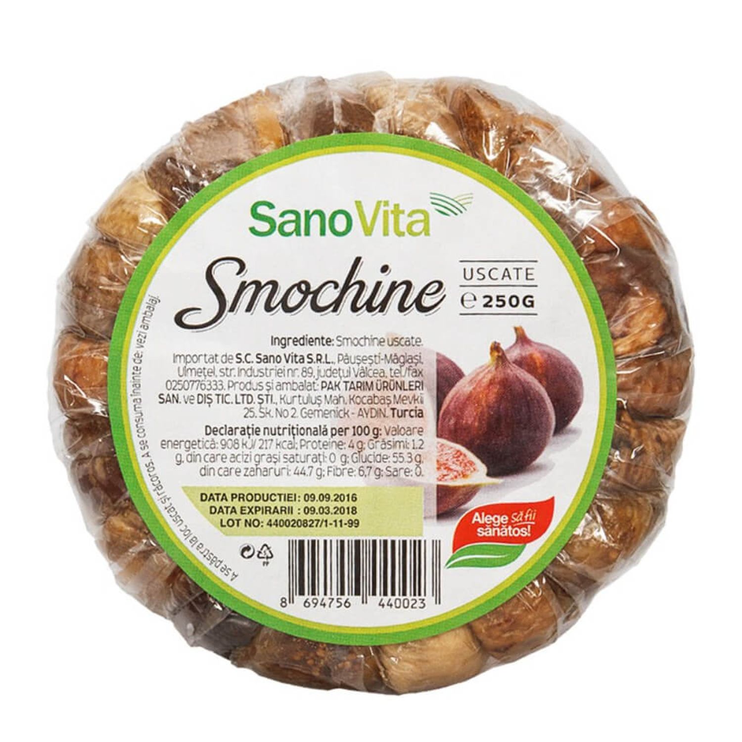 Smochine Uscate Sano Vita, 250g fotografia produsului