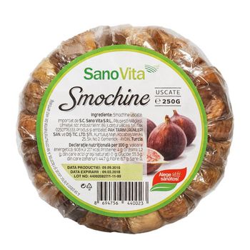 Smochine Uscate Sano Vita, 250g elefant.ro Alimentare & Superfoods