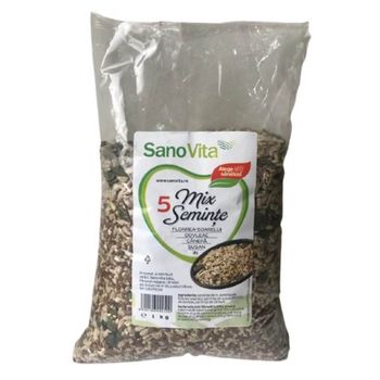 Mix 5 Seminte Sano Vita, 1 kg elefant.ro Alimentare & Superfoods