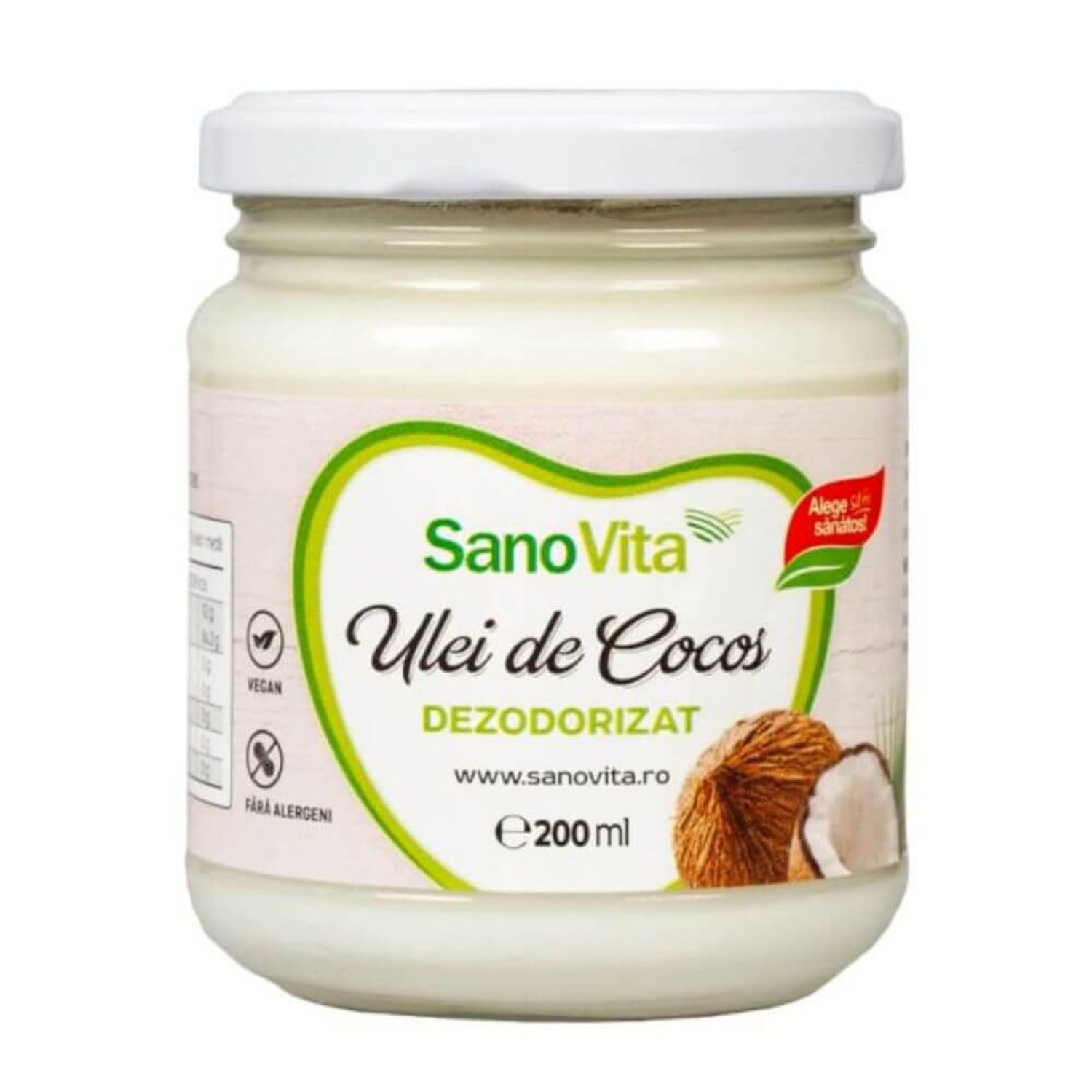 Ulei de Cocos Dezodorizat Sano Vita, 200ml fotografia produsului