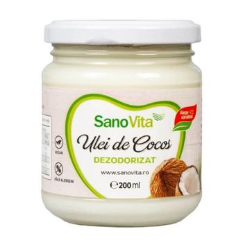 Ulei de Cocos Dezodorizat Sano Vita, 200ml elefant.ro Alimentare & Superfoods