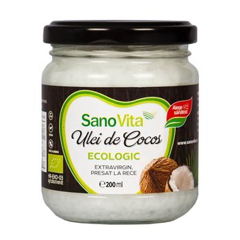 Ulei de cocos extravirgin sano vita eco, 200 ml