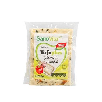 Tofuplus cu Ardei si Ceapa Sano Vita, 200g elefant.ro