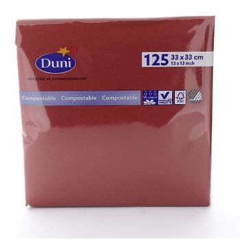 Servetele bordo pentru masa duni, 125buc/pachet
