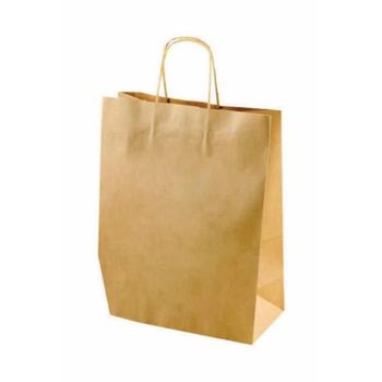 Sacose din hartie kraft natur, 31x8.5x39 cm
