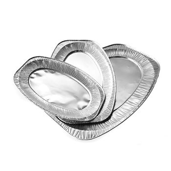 Platouri aluminiu 425x285x27 mm, 5 buc/set