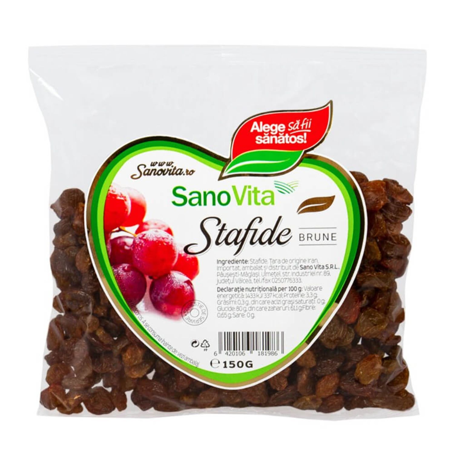 Stafide Sano Vita, 150g fotografia produsului