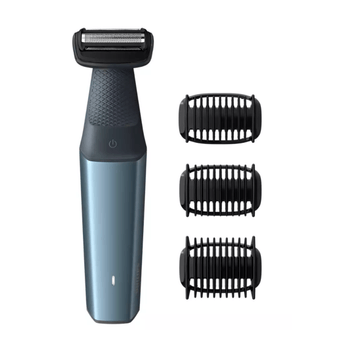 Masina philips de tuns corporal profesional, delicat cu pielea,blocare lungime, albastru/bleu