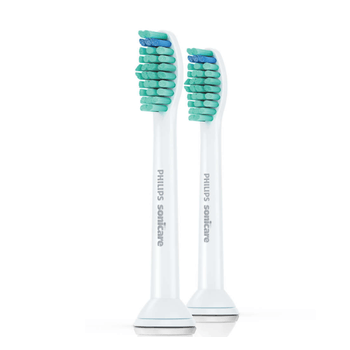 Set de 2 capete profesionale standard pentru periuta sonica philips sonicare proresults,dimensiuni standard, culoare alb