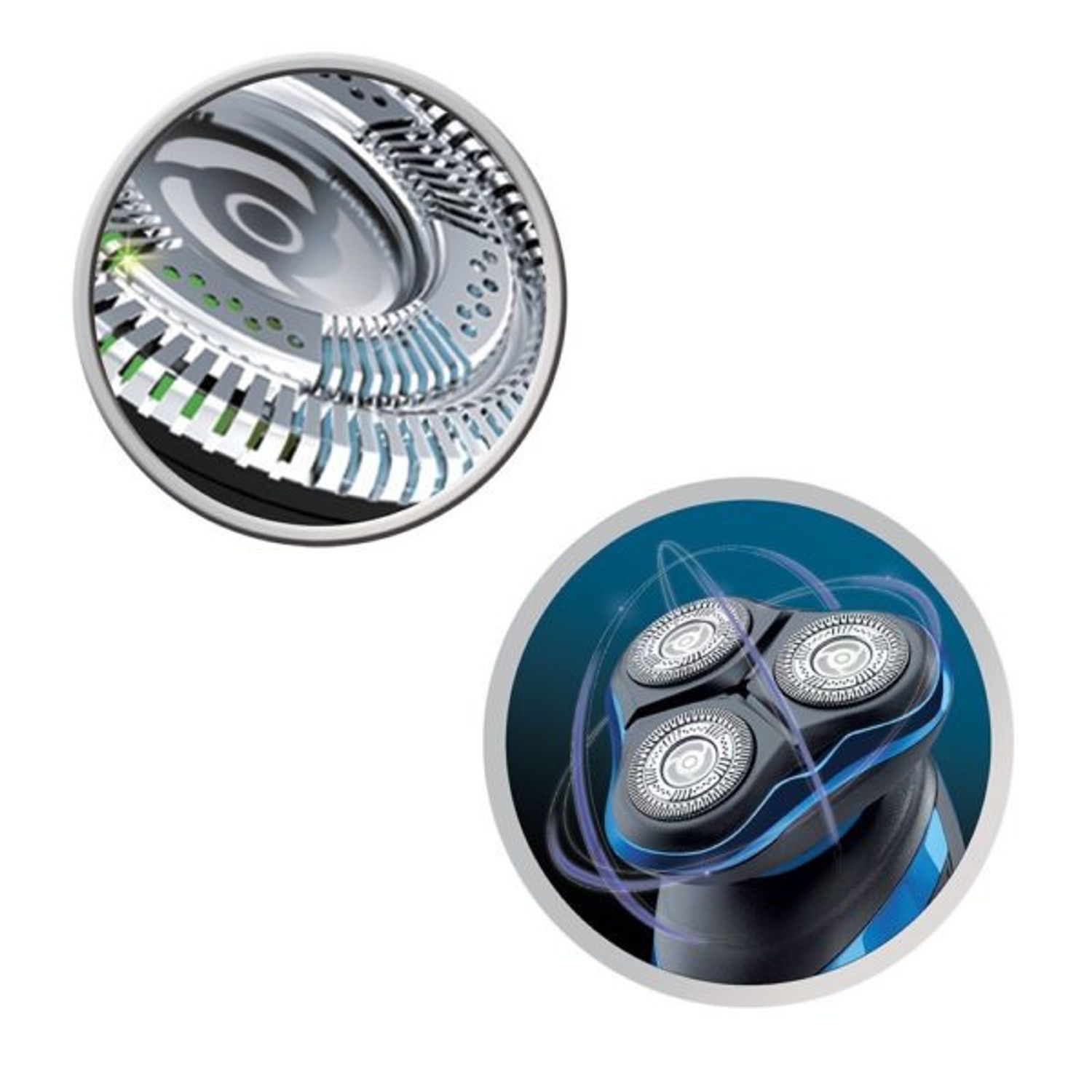 Aparat De Ras Cu Capete Rotative Hyperflex Aqua Pro, Voltaj Universal, Negru/albastru fotografia produsului View 4 L