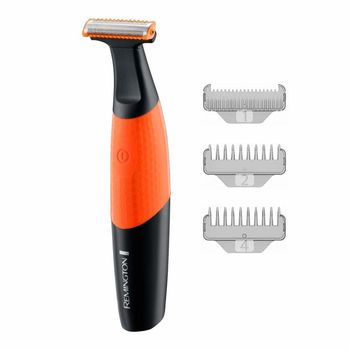 Aparat de ras si tuns barba remington durablade ,incarcare prin cablu usb, capat nedetasabil , negru/portocaliu