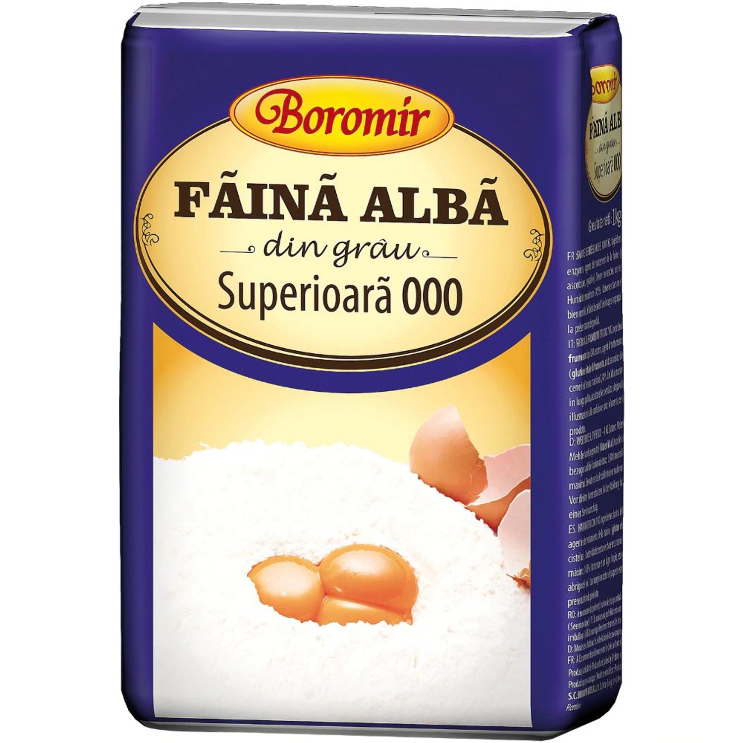 Bax 10 Pachete Faina Alba de Grau 000 Boromir, 1 kg fotografia produsului